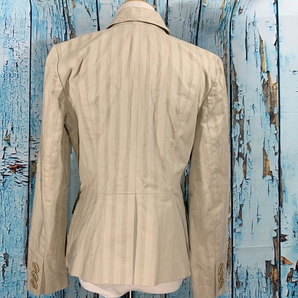 Kenneth Cole NY Womens 6 Tan Blazer Corduroy Lined - Picture 2 of 8